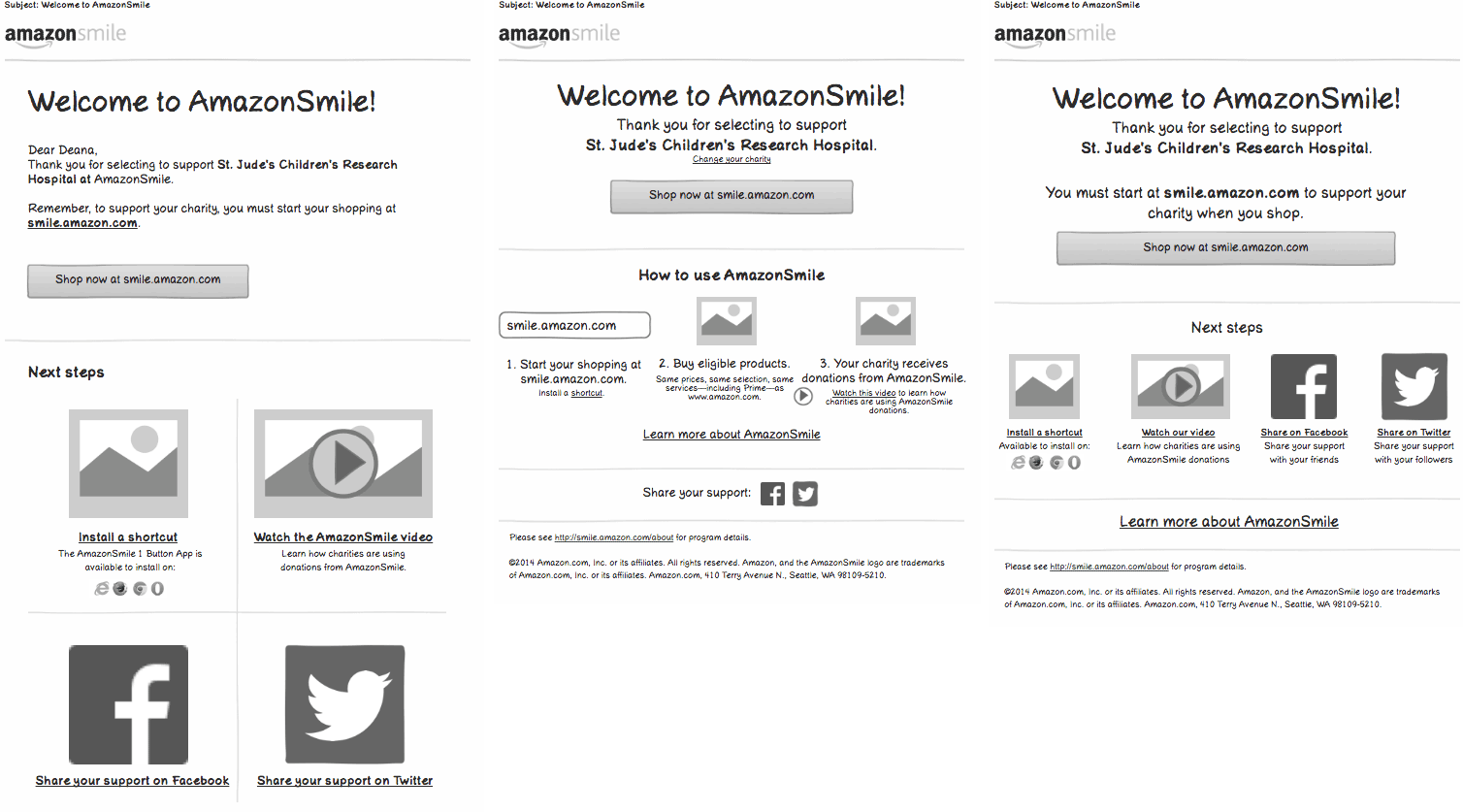 Computer sketches showing more low fidelity iterations of the layout