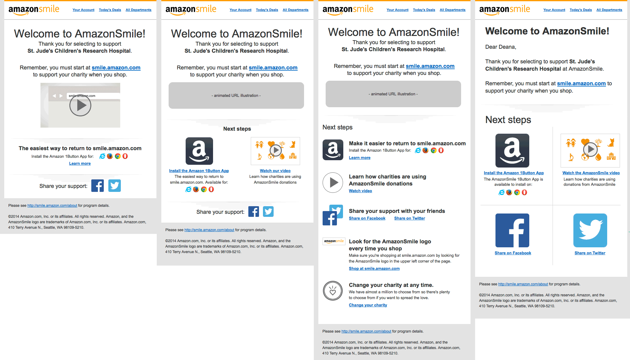 4 high fidelity iterations of the layout
